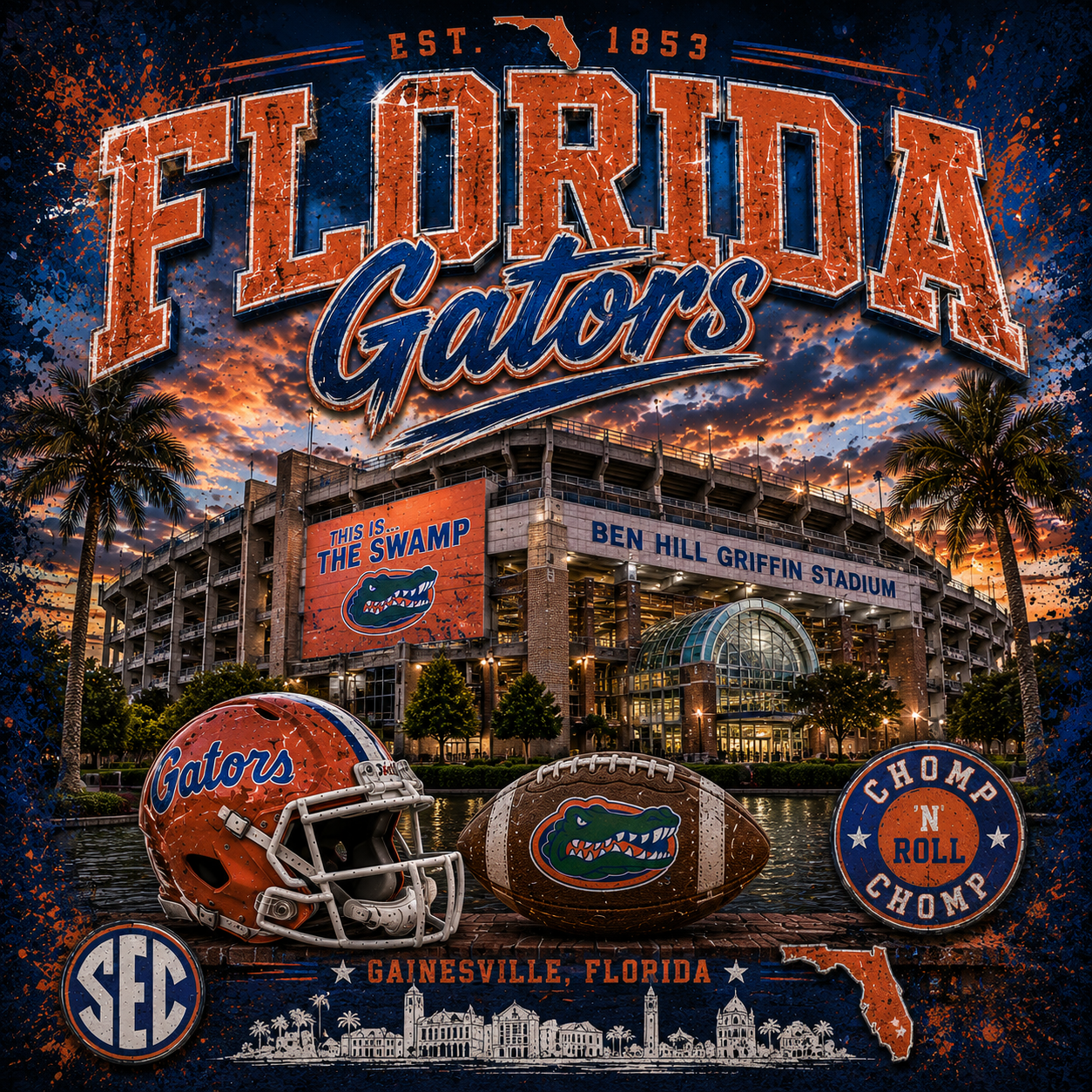 Florida Gators | Ben Hill Griffin Stadium Graphic Tee