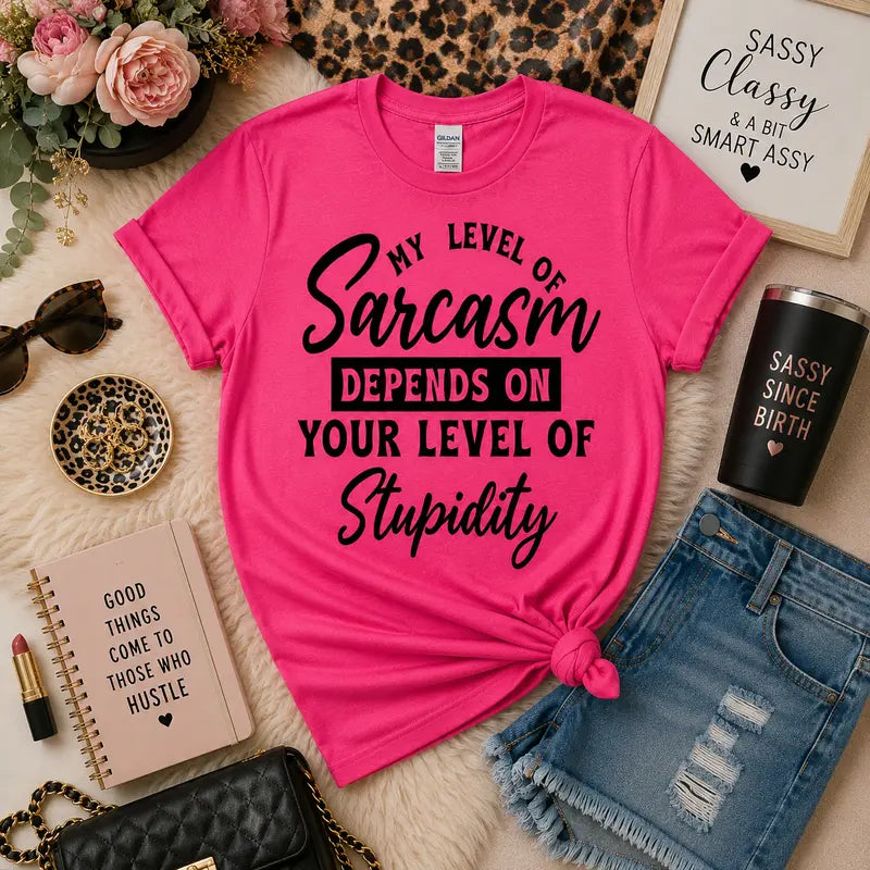 My Level of Sarcasm Graphic Tee