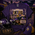 Minnesota Vikings Football Graphic Tee | U.S. Bank Stadium | SKOL Vikings Shirt | Purple & Gold Gameday Tee