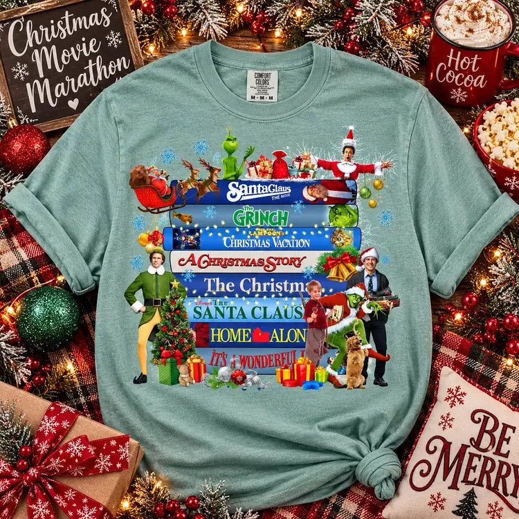 Christmas Movie Marathon Graphic Tee