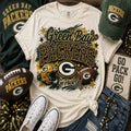 Green Bay Packers Leopard Glitter Game Day Graphic Tee