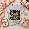 Praying Mama Leopard Bow Graphic Tee