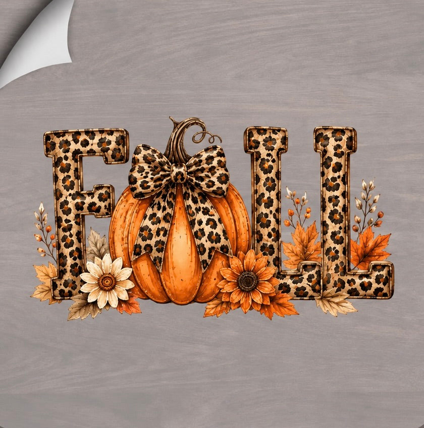 Fall Leopard Pumpkin Graphic Tee