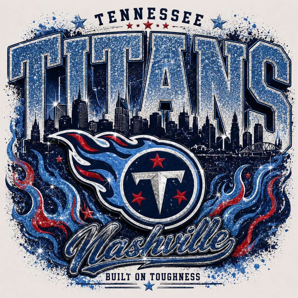 Tennessee Titans Nashville Football Graphic Tee
