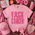 F*ck Cancer Breast Cancer Awareness Graphic Tee