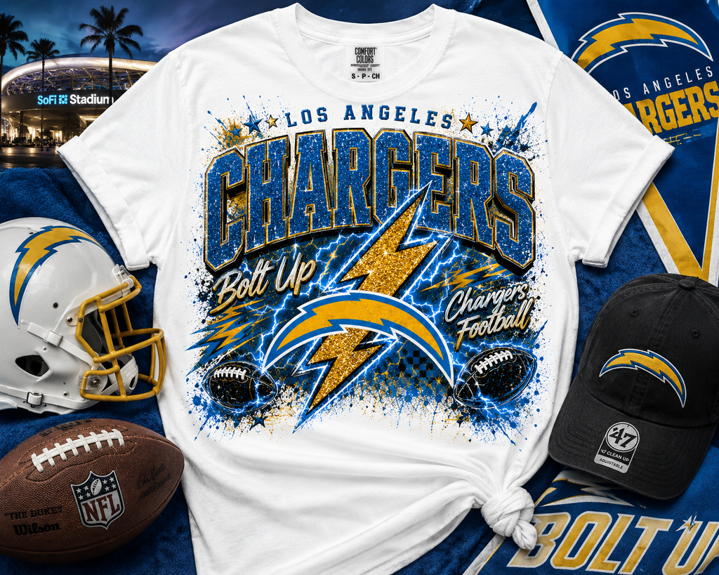 Los Angeles Chargers Bolt Up Graphic Tee
