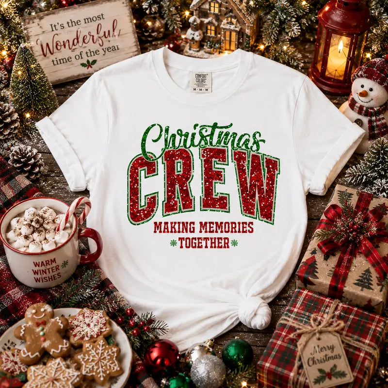 Christmas Crew Making Memories Together Graphic Tee