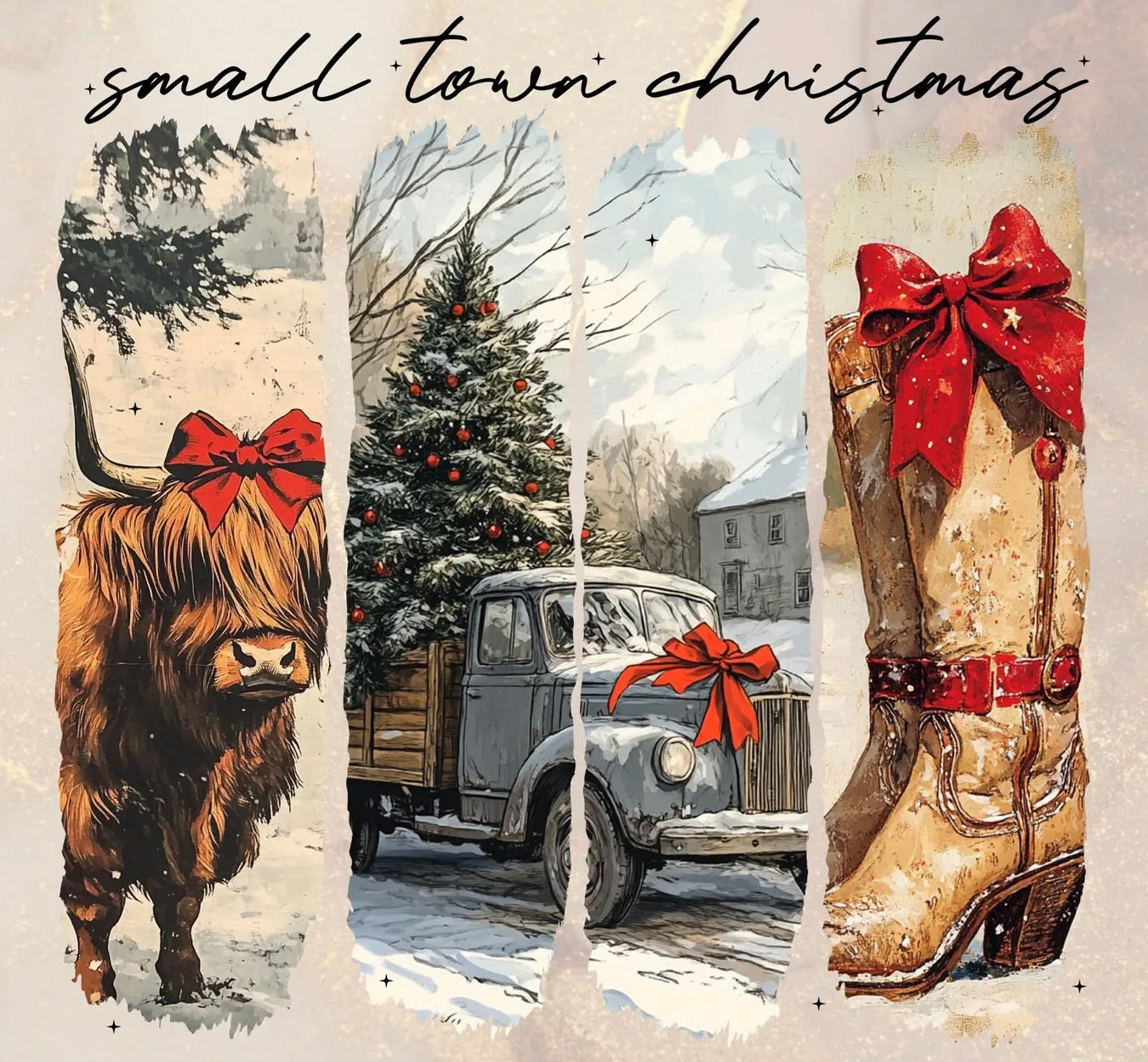 Small Town Christmas Graphic Tee