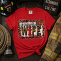 Firefighter Wife Leopard Graphic Tee