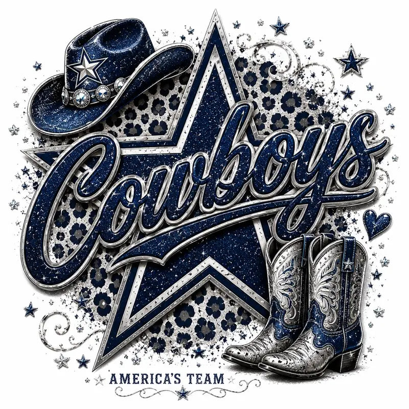 Dallas Cowboys Western Glam Game Day Graphic Tee