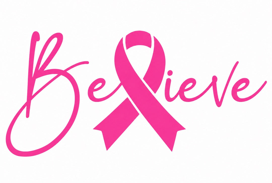 Believe Breast Cancer Awareness Graphic Tee