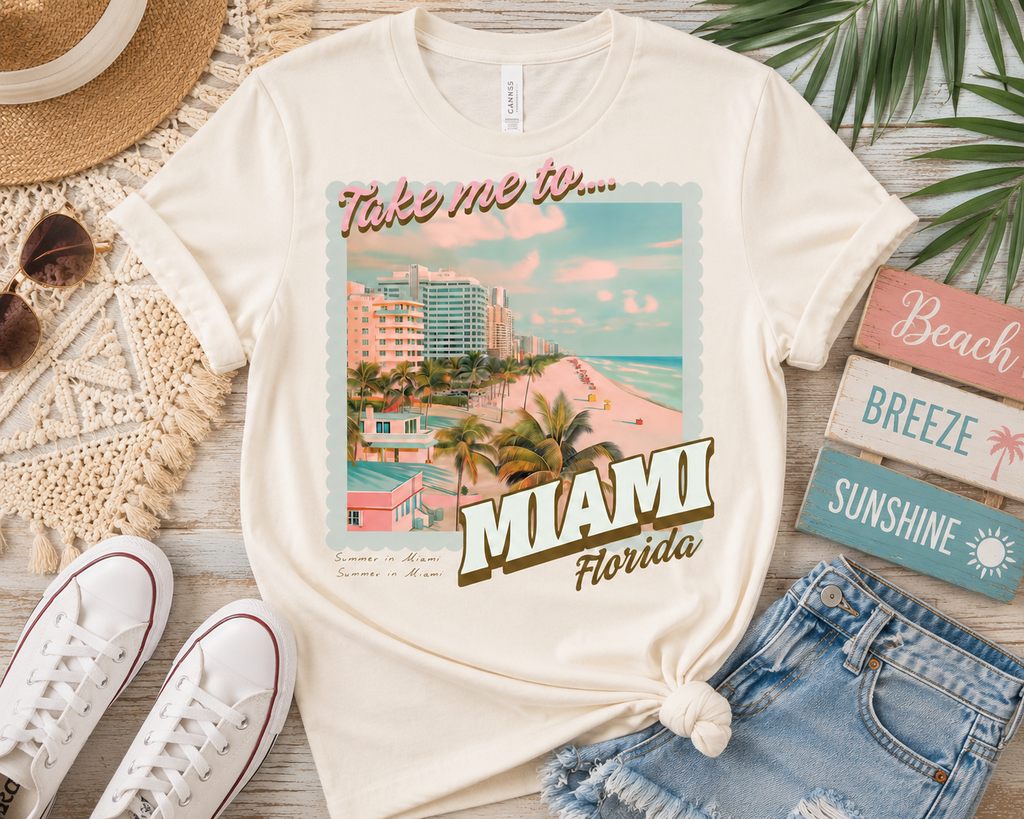 Take Me To Miami Graphic Tee