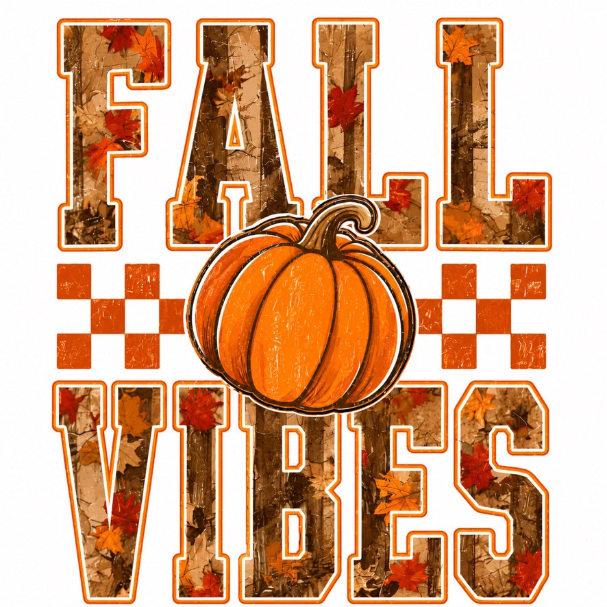 Fall Vibes Pumpkin Graphic Tee | Cozy Autumn Shirt