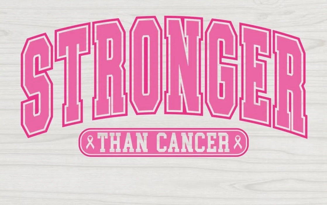 Stronger Than Cancer Breast Cancer Awareness Graphic Tee