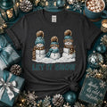 Let It Snow Snowman Family Graphic Tee