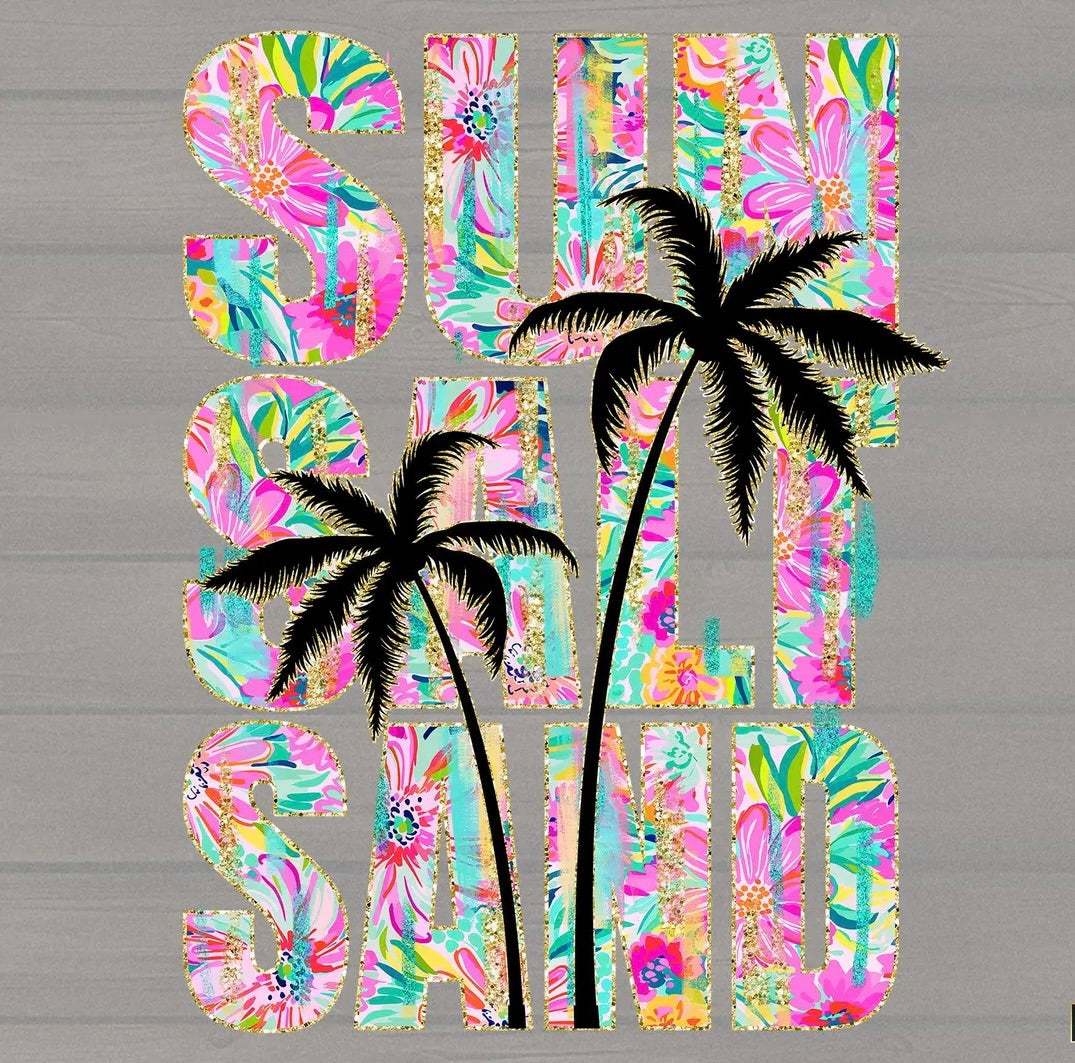 Sun Salt Sand Tropical Graphic Tee
