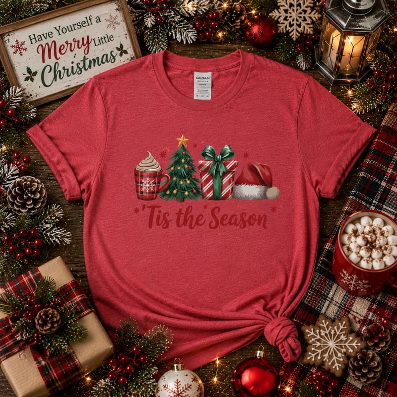 'Tis The Season Christmas Graphic Tee