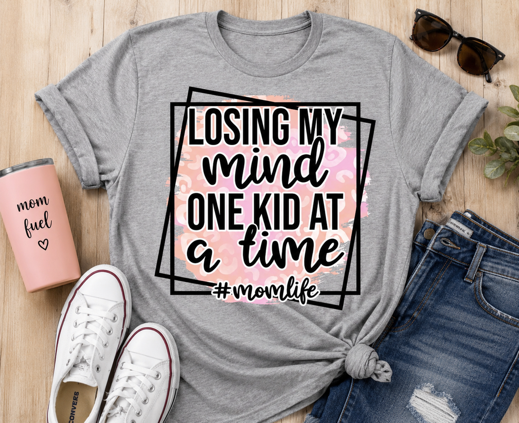 Losing My Mind One Kid at a Time Graphic Tee