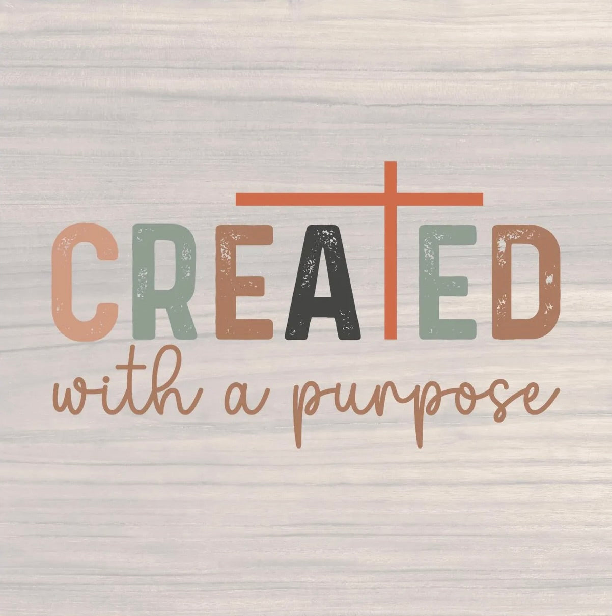 Created With a Purpose Christian Graphic Tee