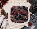 Houston Texans Glitter Heart Football Tee