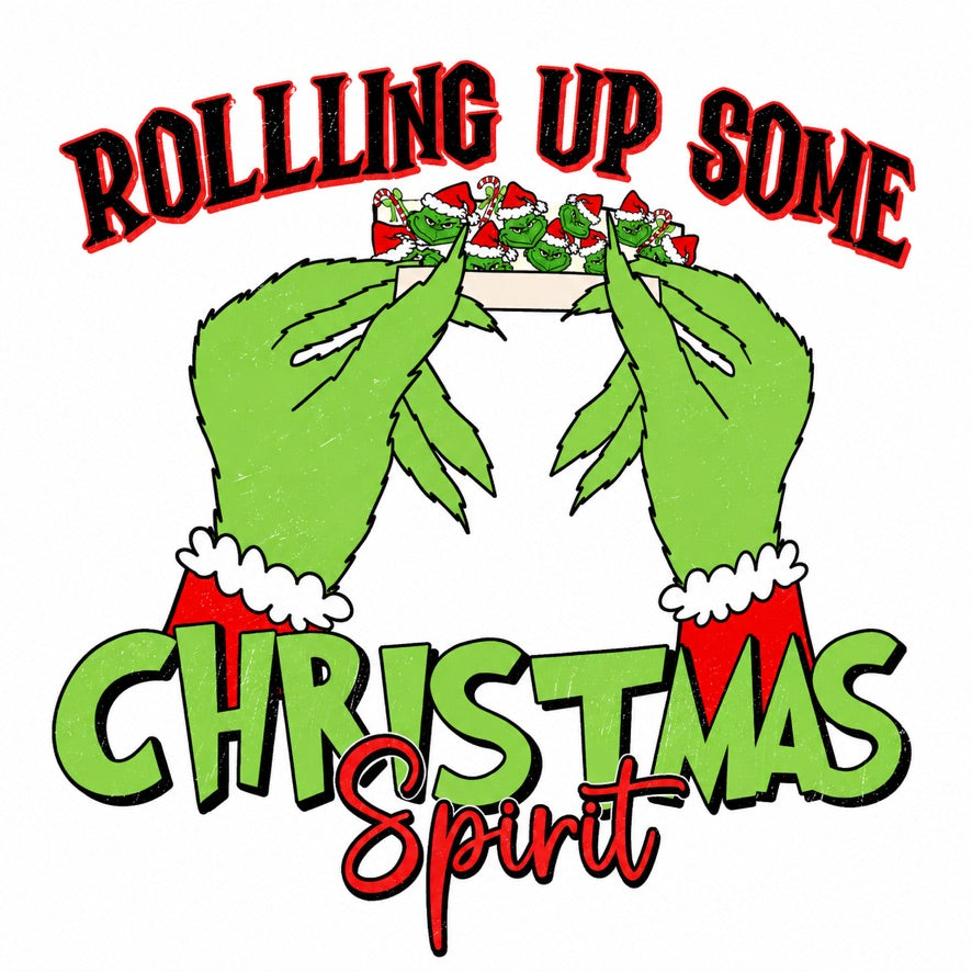 Rolling Up Some Christmas Spirit Graphic Tee