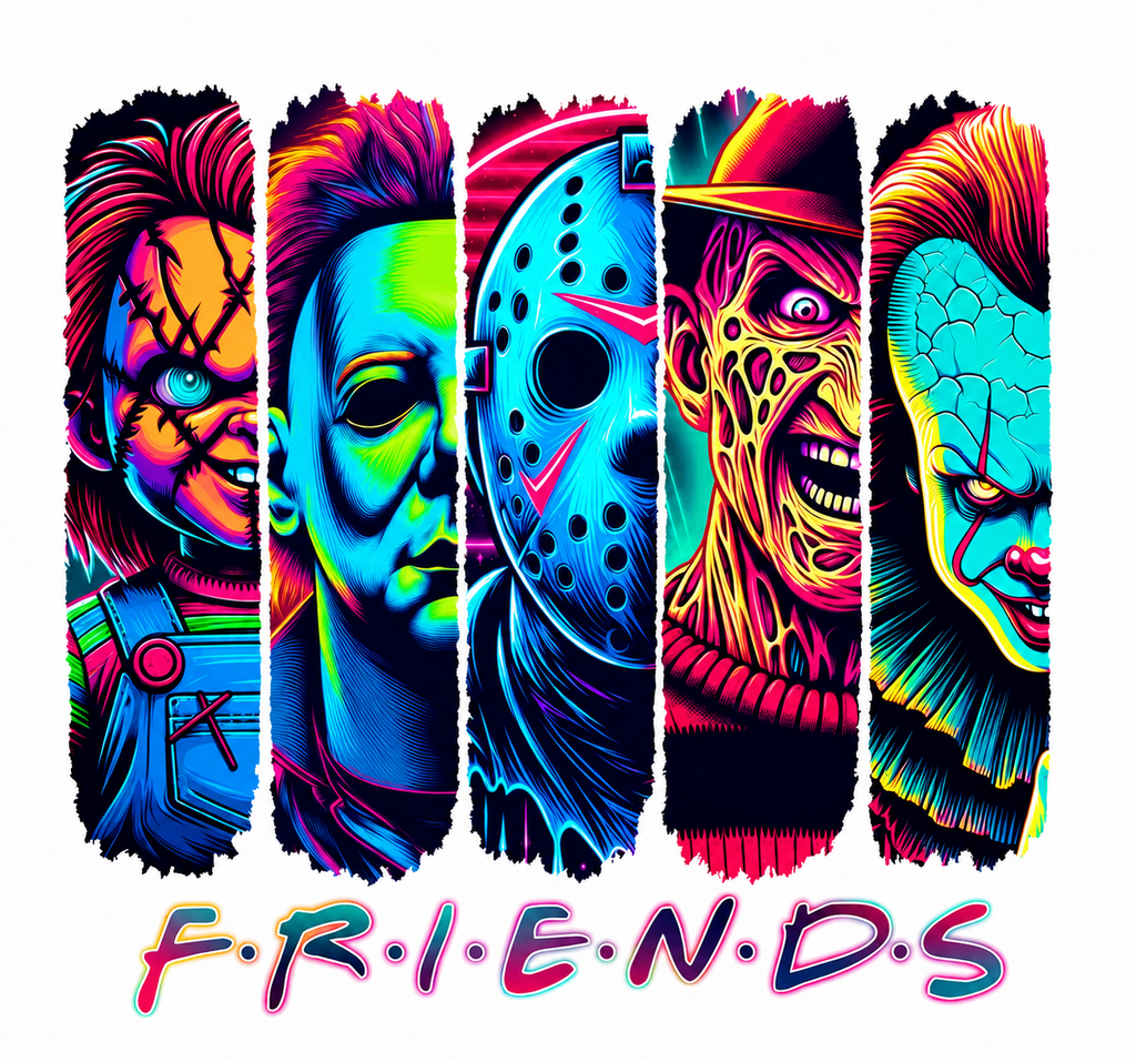 Horror Friends Spooky Season Graphic Tee