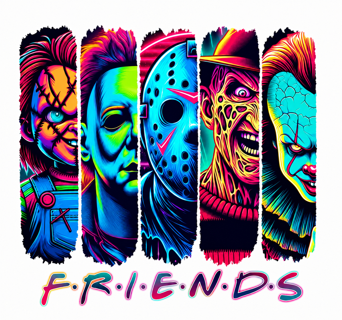 Horror Friends Spooky Season Graphic Tee