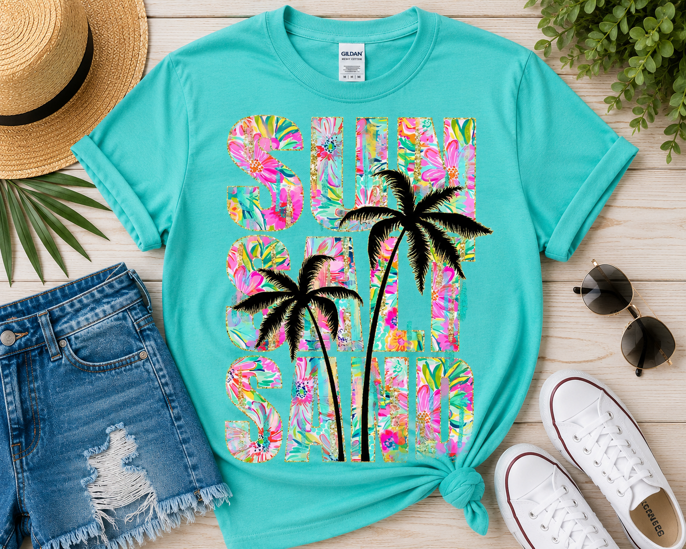 Sun Salt Sand Tropical Graphic Tee