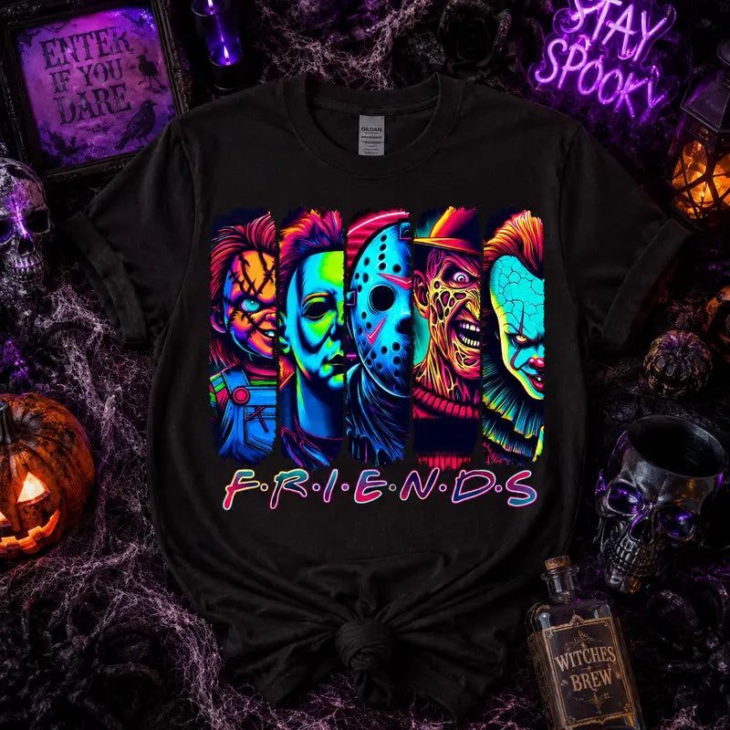 Horror Friends Spooky Season Graphic Tee