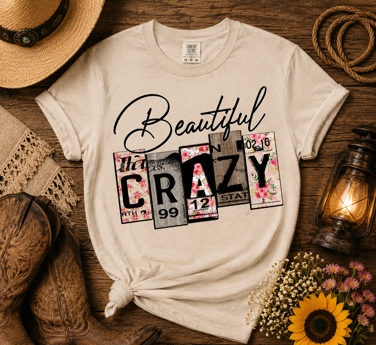 Beautiful Crazy Graphic Tee