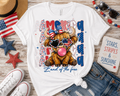 America Highland Cow Graphic Tee