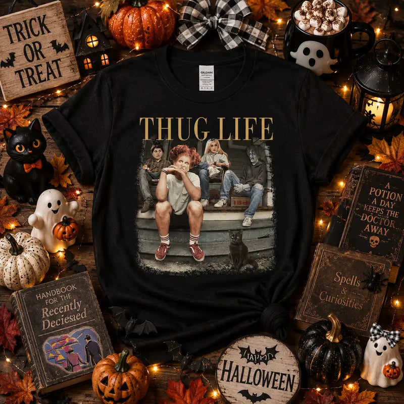 Thug Life Halloween Squad Graphic Tee