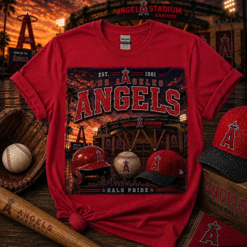 Los Angeles Angels Angel Stadium Graphic Tee