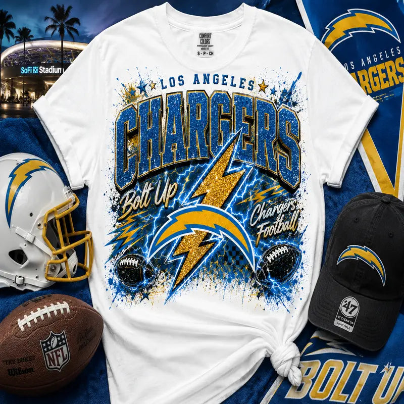 Los Angeles Chargers Bolt Up Graphic Tee