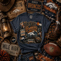Denver Broncos Country Vintage Western Graphic Tee