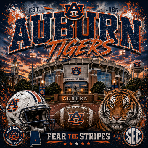 Auburn Tigers | Jordan-Hare Stadium Graphic Tee