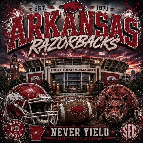 Arkansas Razorbacks | Donald W. Reynolds Razorback Stadium Graphic Tee