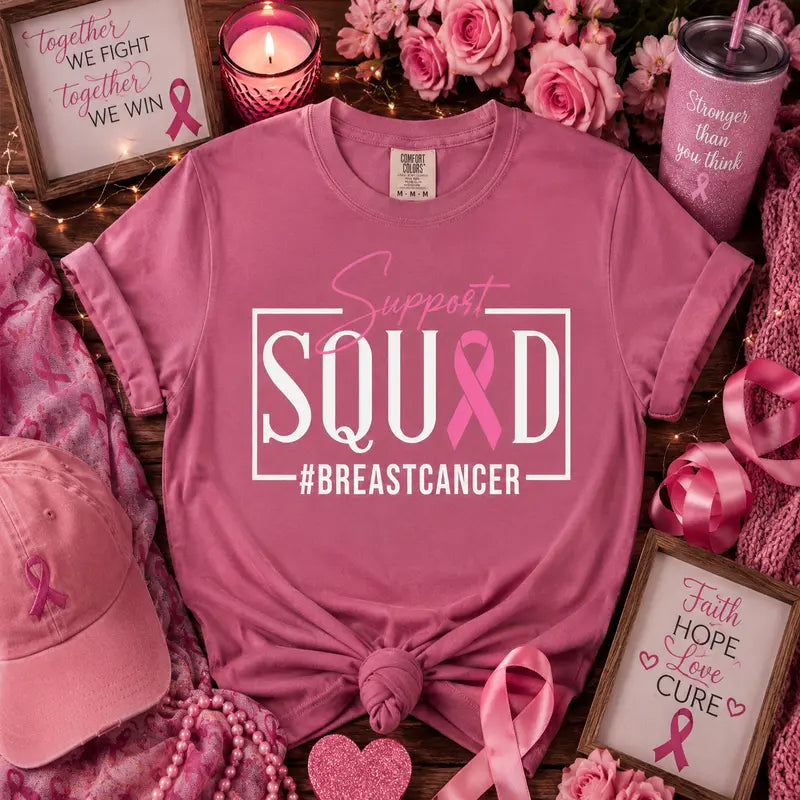 Support Squad Breast Cancer Awareness Shirt