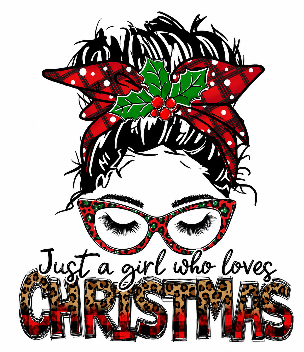 Just a Girl Who Loves Christmas Graphic Tee