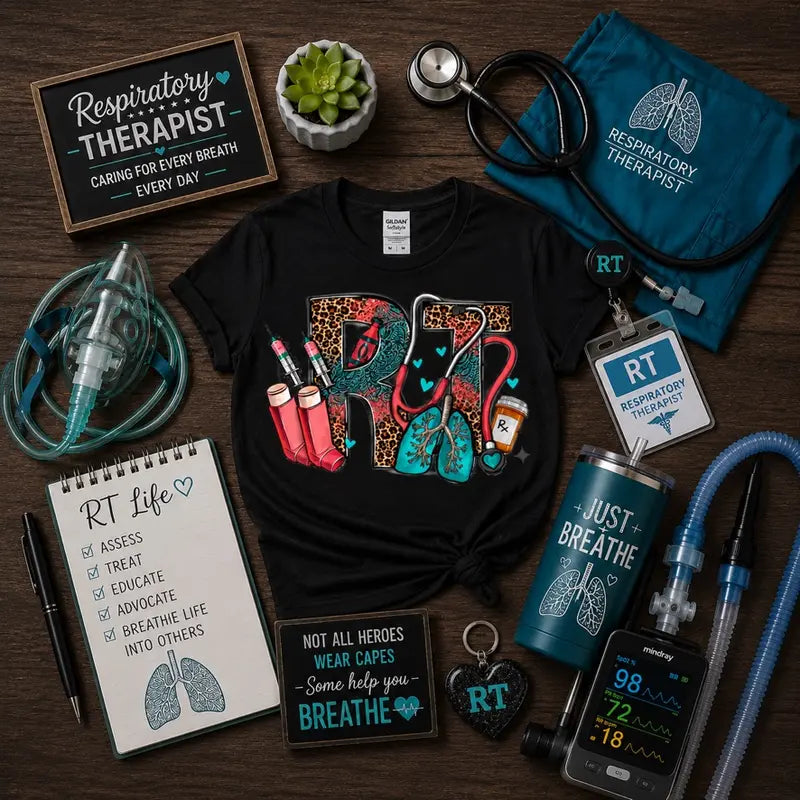 RT Respiratory Therapist Graphic Tee