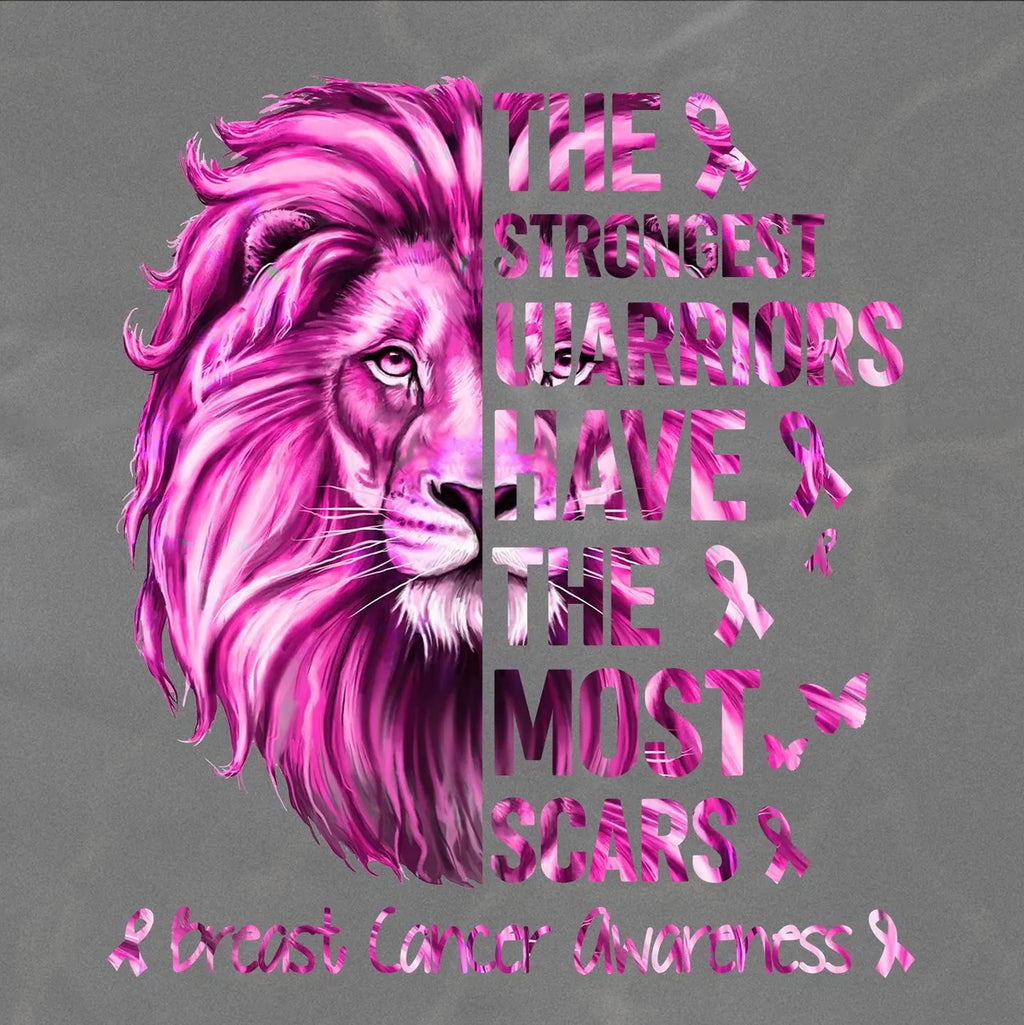 Strongest Warriors Have the Most Scars Breast Cancer Awareness Graphic Tee