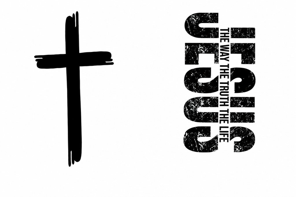 Jesus — The Way, The Truth, The Life Front & Back Graphic Tee