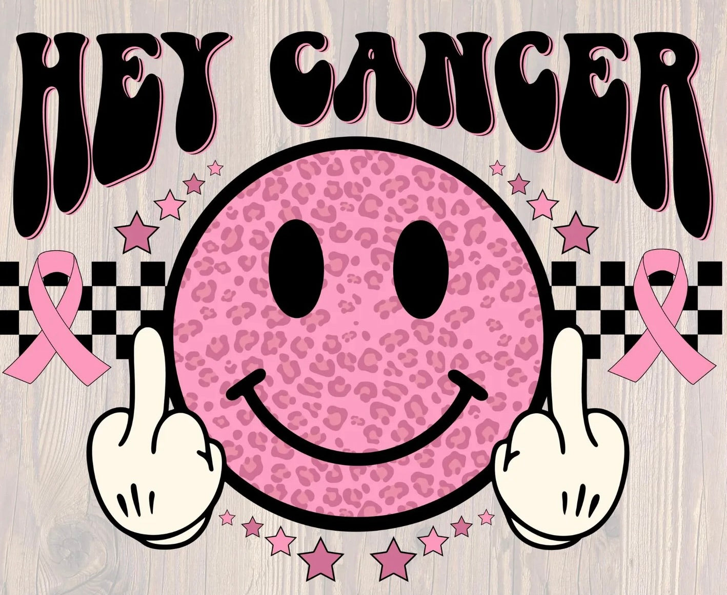 Hey Cancer Breast Cancer Awareness Graphic Tee