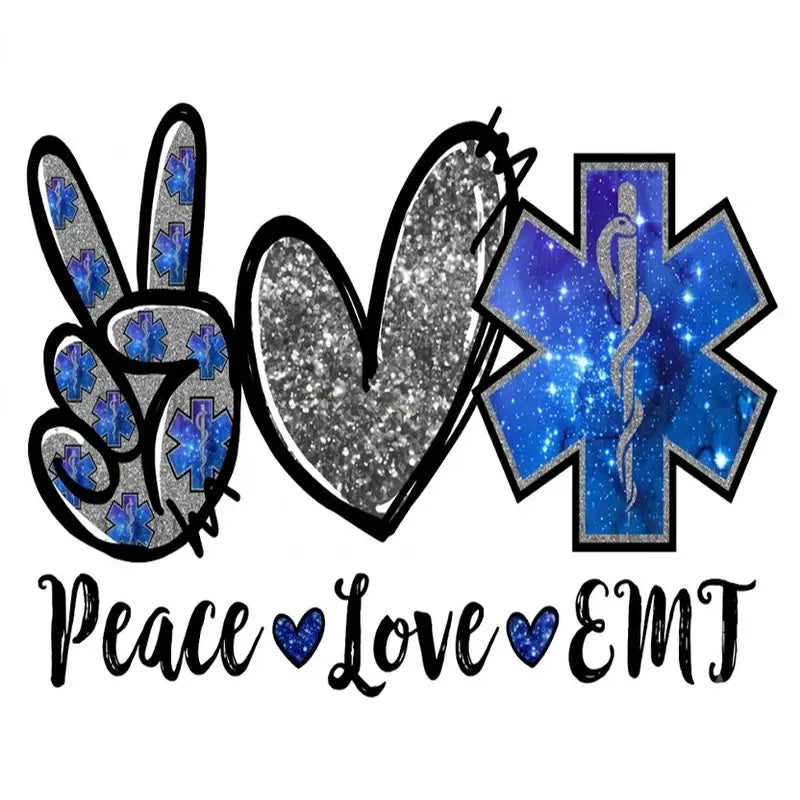 Peace Love EMT Graphic Tee