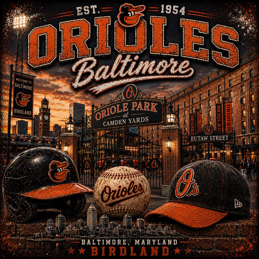 Baltimore Orioles Birdland Graphic Tee | Camden Yards Shirt