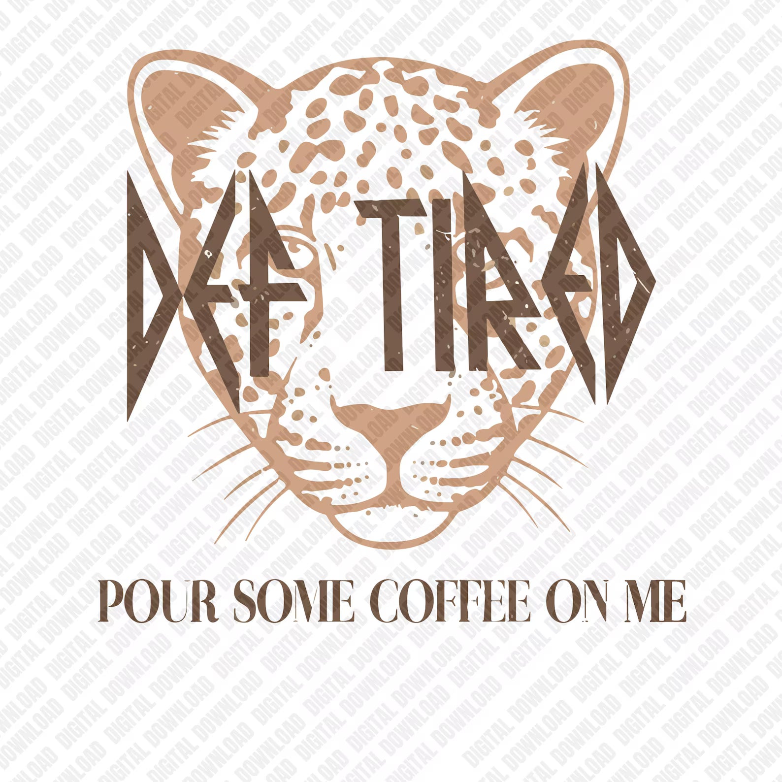 Def Tired – Pour Some Coffee On Me Graphic Tee