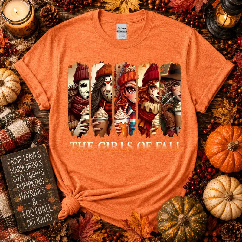 The Girls of Fall Graphic Tee | Cozy Autumn Halloween Shirt