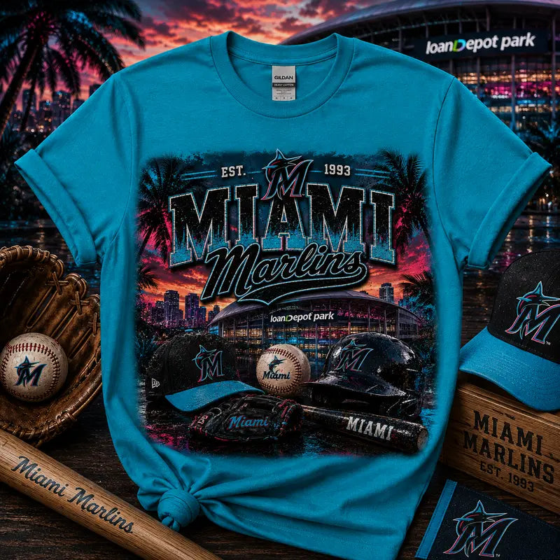 Miami Marlins loanDepot park Graphic Tee