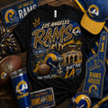 Los Angeles Rams House Leopard Game Day Graphic Tee