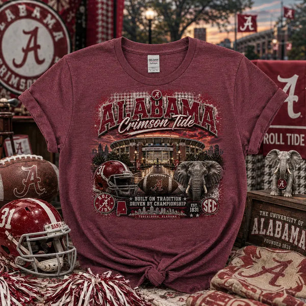 Alabama Crimson Tide | Bryant-Denny Stadium Graphic Tee